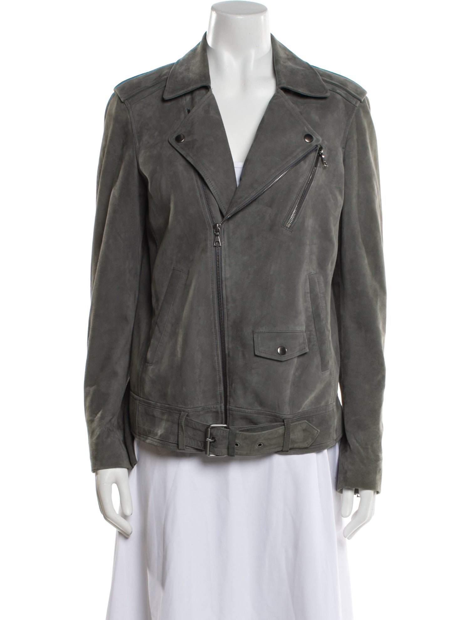 Theory Suede Biker Jacket